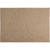 vidaXL Områdesmattor Moiré AGIRA Naturfärg 200 x 140 cm Polyester