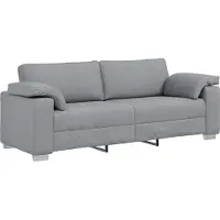 vidaXL Soffa Ljusgrå 219 x 77 x 82 cm tyg