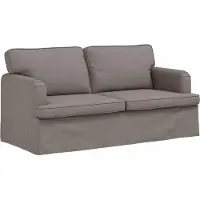vidaXL Soffset 2 pcs Taupe 162 x 80 x 85 cm tyg
