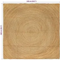 vidaXL Områdesmattor Fyrkantig Brun 240 x 240 cm Jute