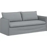 vidaXL Soffa Ljusgrå 196 x 82 x 85 cm tyg