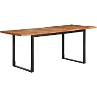 vidaXL Matbord 180x90x75 cm massivt trä akacia