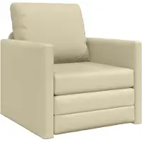 vidaXL Soffsäng 60cm Kräm Konstläder