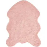 vidaXL Fuskfäll matta TAFALLA Rosa 80 x 120 cm Polyester