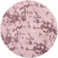 vidaXL Ryamatta med lång lugg NAVARRA dammig rosa 200x200 cm polyester