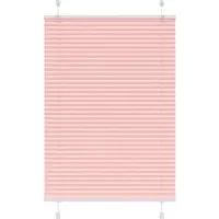 vidaXL Plisserad persienn rosa 90x150 cm tyg bredd 89,4 cm polyester