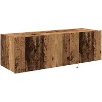 vidaXL TV Vägghylla 2 pcs Gammalt trä 100 x 35 x 31 cm Konstruerat trä