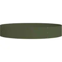 vidaXL Trädgårdsplanterare Olivgrön 120 x 120 x 20 cm Stål