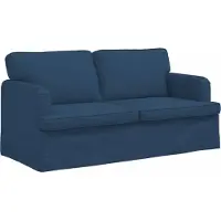 vidaXL Soffa Blå 162 x 80 x 85 cm tyg