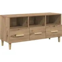 vidaXL TV-skåp med låda Artisan Ek 102 x 36 x 50 cm Konstruerat trä