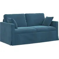 vidaXL Blå Soffa 158 x 78 x 80 cm Sammet