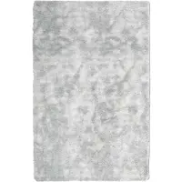vidaXL Ryamatta med lång lugg NAVARRA ljusgrå 130x200 cm polyester