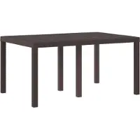 vidaXL Trädgårdsmiddag Bord Brun 150 x 100 x 73 cm konstrotting