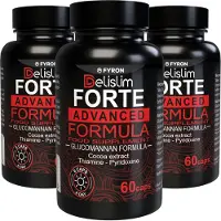 Fyron Group B.V. Delislim Forte - 180 kapslar (3-pack) med glukomannan, kakao & vit. B - Schweiziskt kosttillskott