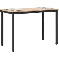 vidaXL Matbord Naturfärg 110 x 55 x 75 cm Massiv furu
