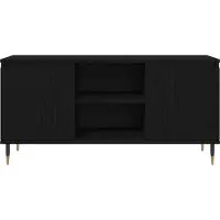 vidaXL TV-skåp Svart Ek 104 x 35 x 50 cm Konstruerat trä