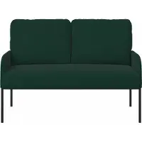 vidaXL Soffor med kudde 110cm Mörkgrön Plywood