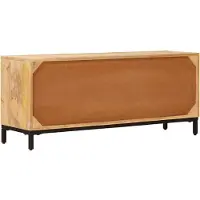 vidaXL TV-bänkar med låda Brun 110 x 30 x 46 cm Massivt mangoträ