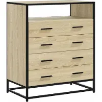 vidaXL Byrå sonoma-ek 70x41x83,5 cm konstruerat trä