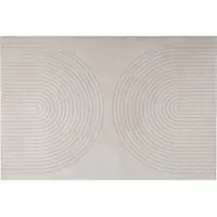 vidaXL Områdesmattor Rektangulär GALATI Kräm 200 x 140 cm Polyester