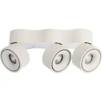 Deko-light Uni Triple Utanpåliggande belysning COB LED LED fast installerad 30 W EEK: G (A - G) Varmvit Matt vit
