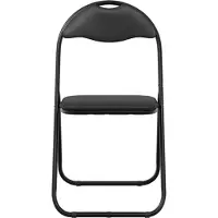 vidaXL Fällstol 8 st Svart 48 x 43,5 x 81 cm Konstläder 42029054