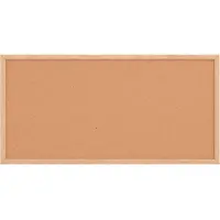 vidaXL Korktavla med massiv fururam 60x30 cm