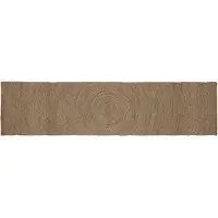 vidaXL Områdesmattor Rektangulär Grå 60 x 400 cm Jute