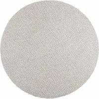 vidaXL Områdesmattor Rund LUGO Krämfärgad och grå Ø 200 CM Polyester