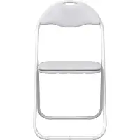 vidaXL Fällstol 8 pcs Vit 48 x 43,5 x 81 cm Konstläder