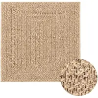 vidaXL Matta ZIZUR 200x200 cm jutelook inomhus och utomhus