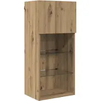 vidaXL TV Vägg Enheter Väggmonterad 6 pcs Gammalt trä Konstruerat trä