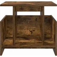 vidaXL TV-bänk 2 pcs Rökt ek 50 x 35 x 45 cm Konstruerat trä
