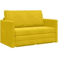vidaXL Soffsäng Solrosgult 124 x 71 x 78 cm Sammet