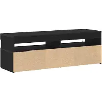 vidaXL TV-skåp Svart Ek 120 x 35 x 40 cm Konstruerat trä
