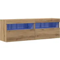 vidaXL TV Vägghylla 2 pcs artisan ek 60 x 30 x 40 cm Konstruerat trä