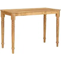 vidaXL Kaffeebord Brun 110 x 55 x 77 cm Massivt mangoträ