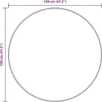 vidaXL Mattlöpare MARSA Skogsgrön Ø 120 cm Polyester och PVC