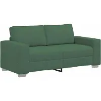 vidaXL Tvåsitssoffa mörkgrön 180x77x82 cm manchestertyg