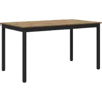 vidaXL Matbord 140 x 80 x 75 cm METALL Rektangulär