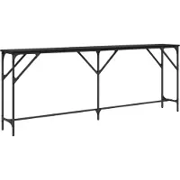 vidaXL Konsolbord Svart ek 200 x 29 x 75 cm
