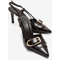 Prologue Noen Spänne Spetsig Tå Stiletto Pump