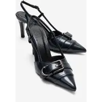 Prologue Noen Spänne Spetsig Tå Stiletto Pump