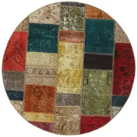 Rezas Vintage Patchwork orientalisk matta 150 x 150 cm