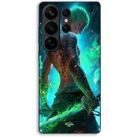 MANIACASE Fodral För Samsung Galaxy S26 Ultra One piece Zoro 3D Manga anime Fanart svart