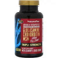 NaturesPlus Avancerade Terapier, Glukosamin Kondroitin MSM, Ultra Rx-Led, Trippelstyrka, 120 Tabletter