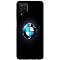 CAPACHEAP Fodral Maniacase Samsung galaxy A12 Bmw Logotyp M lysande kolfiber svart