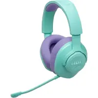 JBL Quantum 360 - Headset - fullstorlek - Bluetooth/radiofrekvens 2,4 GHz - trådlös - blågrön - Zoomcertifierad, Discord-certifierad