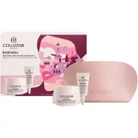 Collistar set (anti-wrinkle smoothing cream 50 ml + anti-wrinkle smoothing eye contour 5 ml + protective magic drops-sachet + necessär)