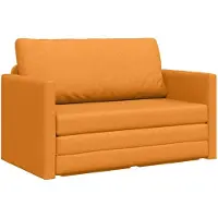 vidaXL Soffsäng 110cm Mörkgul tyg